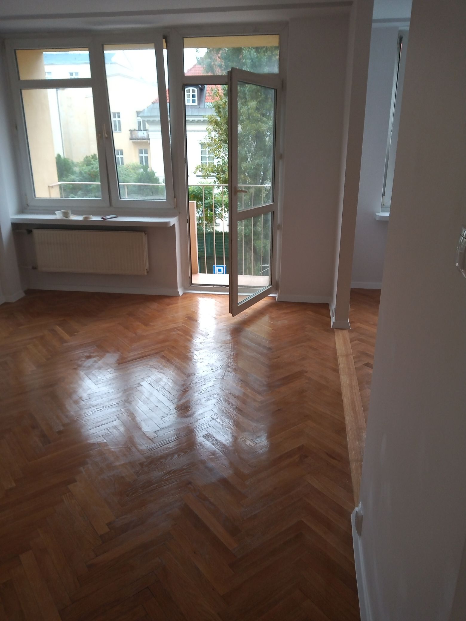 Parkiet po renowacji